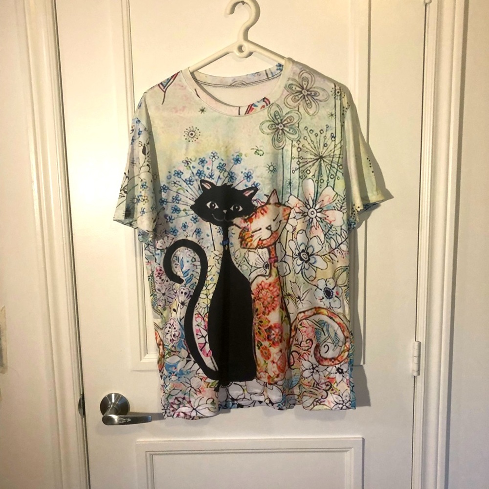 ⭐️HOST PICK⭐️ Cat Shirt, Long, Oversized, Women’s Size 1X